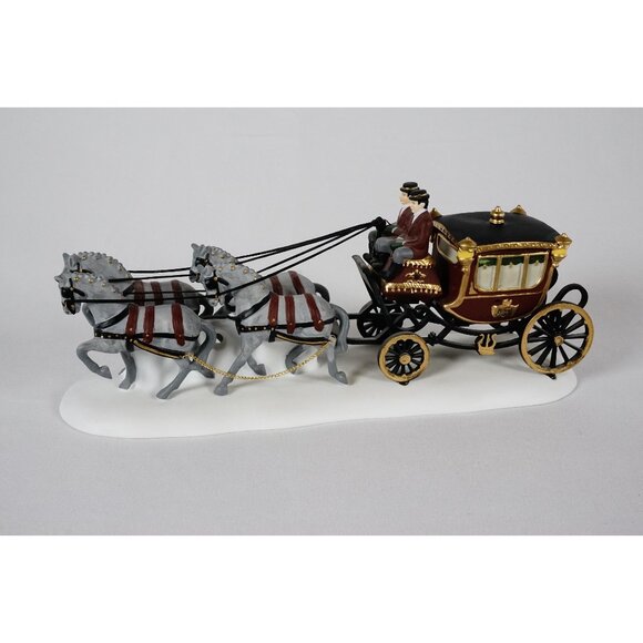 Department 56 Heritage Village Royal Coach #5578-6 Original Box Retired 1989 - Picture 1 of 8